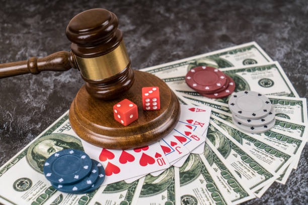 Live casino dealer at blackjack table